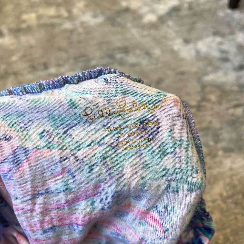 Lilly Pulitzer Girls Destan Pant Multi Gypset Paradise M 6-7 - Picture 7 of 9